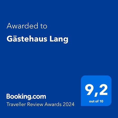 Gaestehaus Lang Wunsiedel Eksteriør bilde